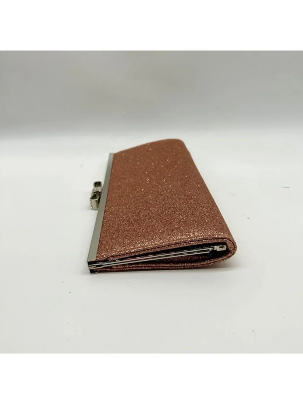 I.N.C. International Concepts Rose Gold Fabric Evening Clutch